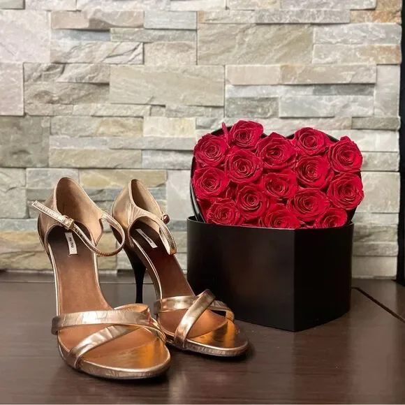 Miu Miu Rose metallic Heels - Size 38. PRICE DROP ‼️‼️‼️‼️‼️ - Picture 10 of 10